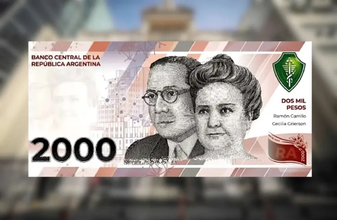 Comienza a circular el billete de $2.000