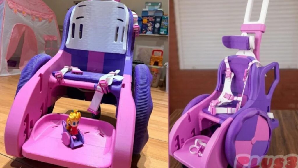 Es de Madryn y fabricó en 3D una silla de ruedas ortopédica para una nena